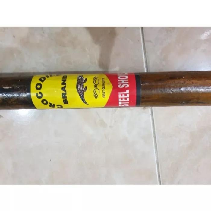 Sekop tanah,sekop pasir gagang kayu crocodile asli