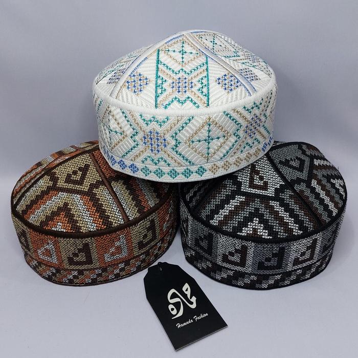 Peci Hamada / Peci Pan Bordir, Peci Pan Pum Full Bordir