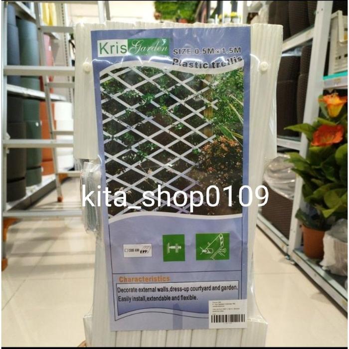 Pagar tanaman Plastik 0,5 X 1,5 Meter/Pagar taman/pagar kebun/pagar hias plastik/teralis plastik