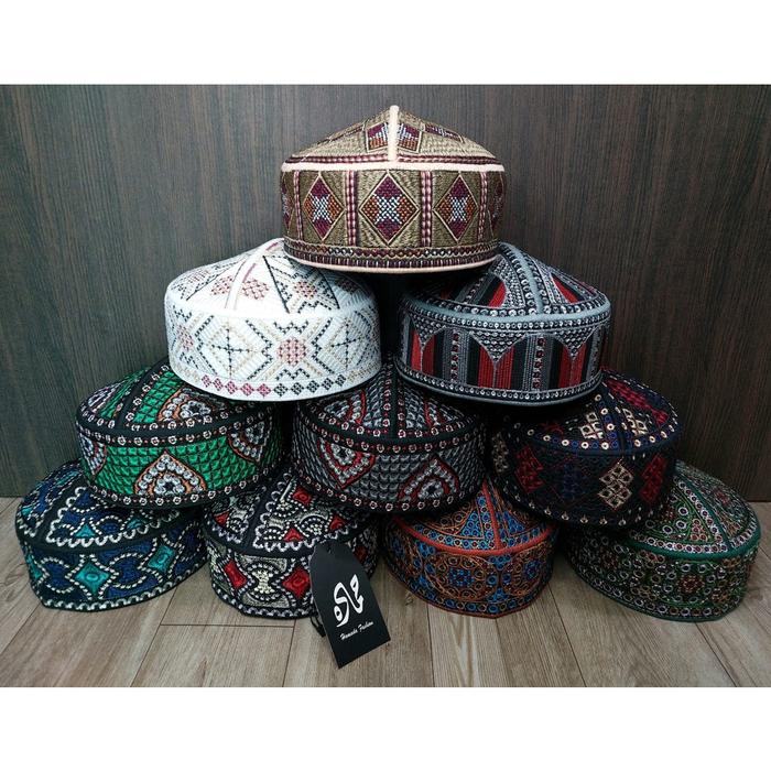 PECI PAN HAMADA EXCLUSIVE KAN BOX/ Peci Full Bordir / Peci Pria / PECI HAJI/ Peci Exclusive HAMADA