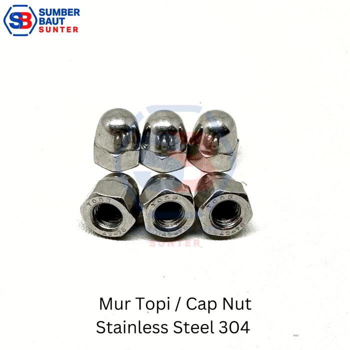 M8 Cap Nut / Mur Topi Stainless Steel 304