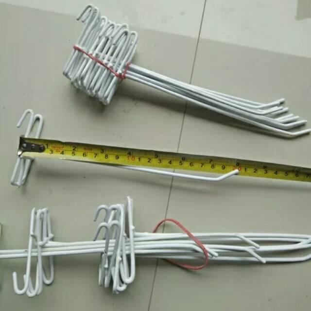Gantungan aksesoris 20cm ram hook panjang 20 cm cantolan besi acc hp handphone murah hanger asesoris