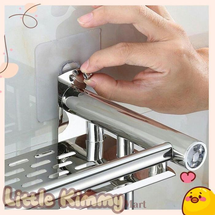 Gantungan Tempel Magic Hook Paku Mur/Baut Tanpa Bor Stiker Dinding Hanger Pigura Handuk Sudut Lem Te