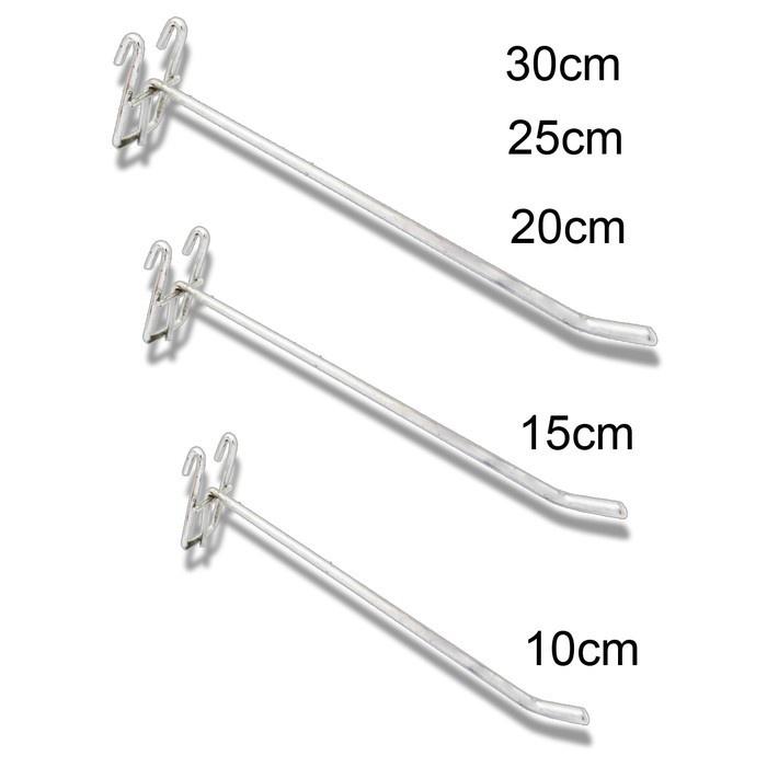 Cantolan Ram Kawat Putih 15cm/20cm - Gantungan Aksesoris Hook Ram (harga 1pcs)