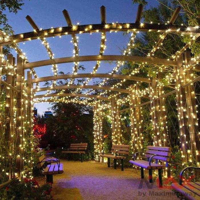 Led String 32 Meter 300 Led Anti Air Tenaga Surya Lampu dekorasi taman modern Lampu Pohon dekorasi r