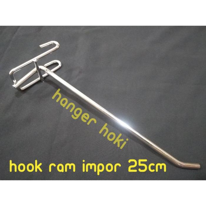 Hook ram besi krom 25cm impor