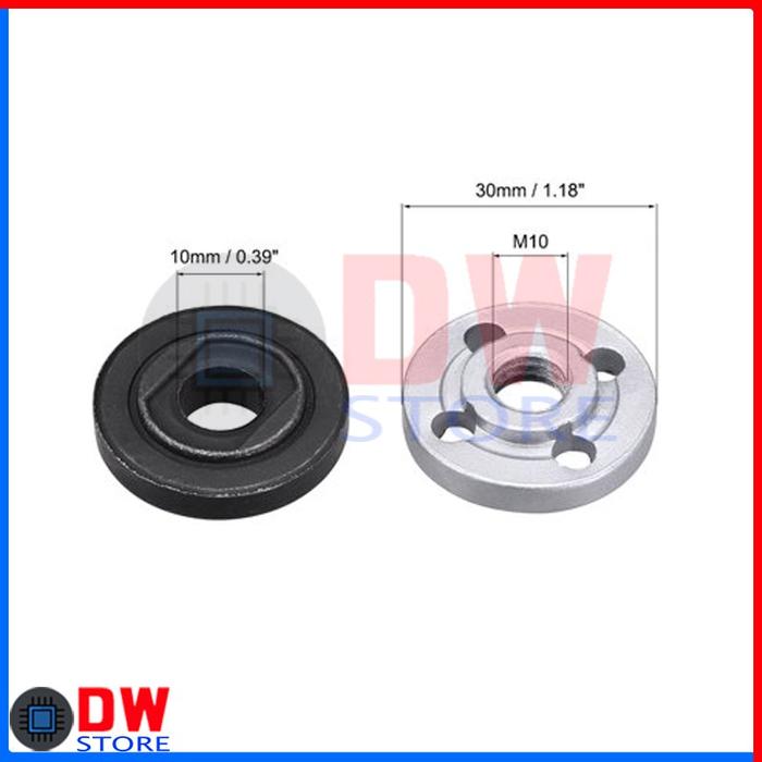 Mur Mata Gerinda Tangan Universal 4in Collet Nut Flange Set M10 10mm
