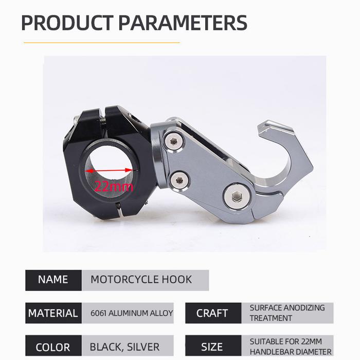 Sepeda Motor 22 Mm Helm Hook Tas Kait Dudukan Gantungan Kait untuk Honda PCX125 PCX150 PCX160 PCX 16