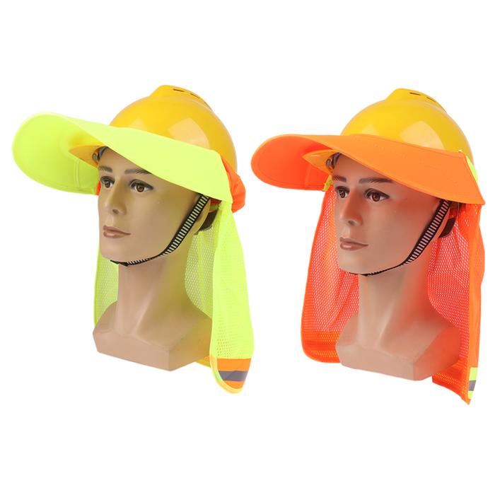 Summer Hard Hat Sun Shield Hard Hat Visor Hard Hat Neck Shield Reflective Stripe Hard Hat Accessorie