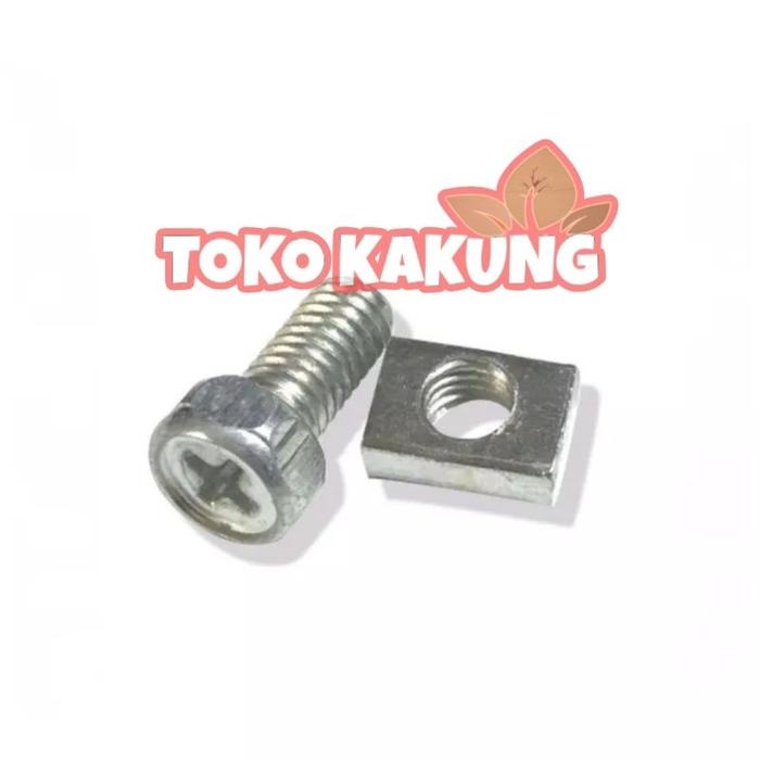 BAUT AKI KOTAK MUR ASSY baud accu acu kering basah m5x10 m 5 x 10 5x10 motor ( 1 PCS )