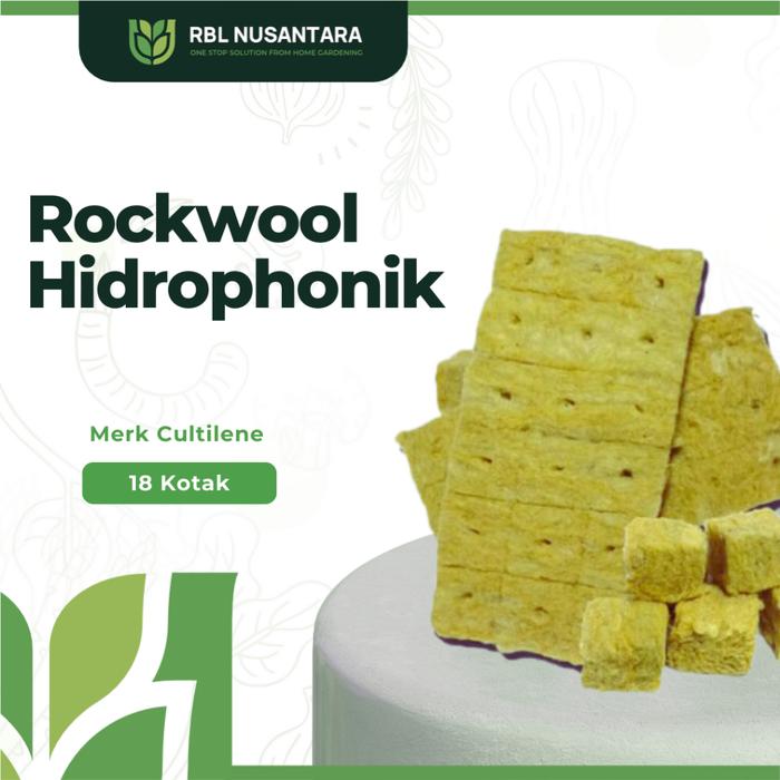 Rockwool rockwool Isi 18 Kotak Media Tanam Hidroponik