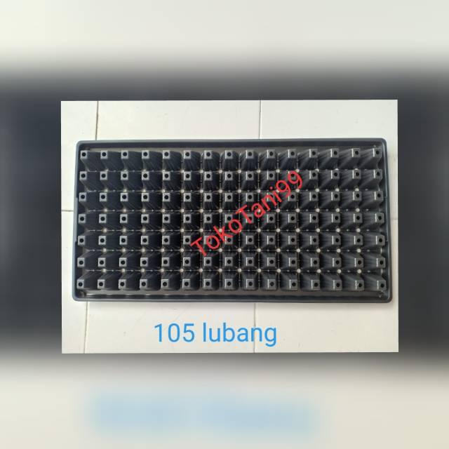 ( 5 lembar ) pottray TEBAL tray semai tipe 50 72 105 128 200 lubang tray nampan pembibitan tray beni