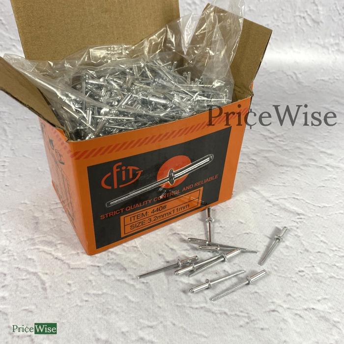 Paku Rivet 440 3.2x11 mm FIT / Paku Rifet / Blind Rivet