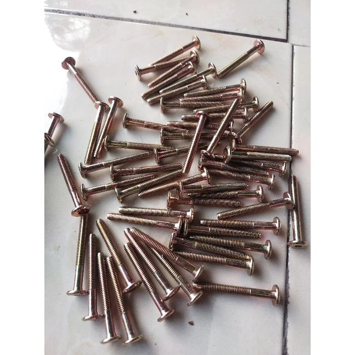 MUR Baut set Speaker Cakar JCBC M6 panjang 3 sd 6cm baut furniture baut bok speaker