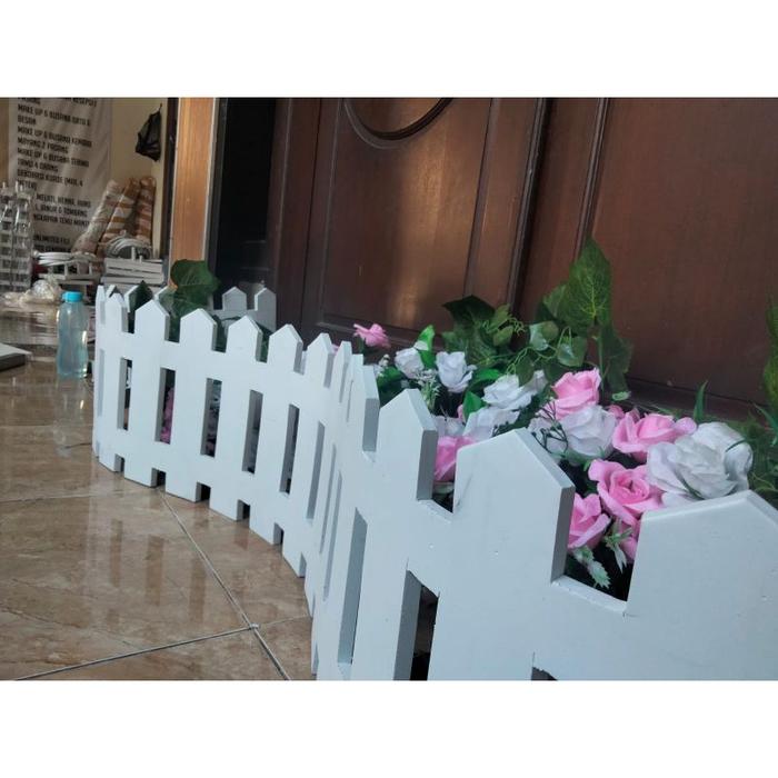Pagar dekorasi tinggi 30cm panjang -+220cm pelaminan pagar Tanaman hias pagar pembatas bisa COD.