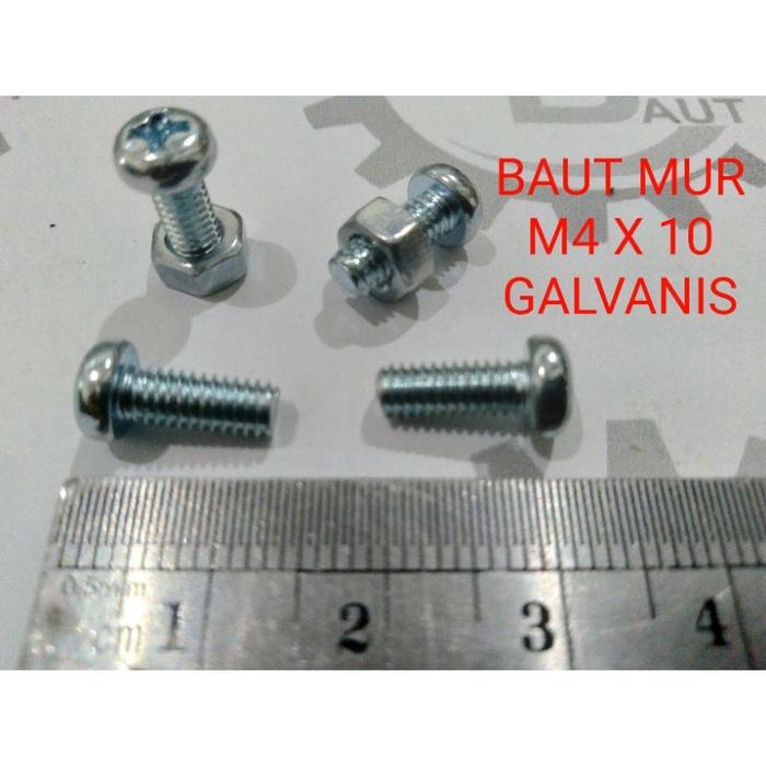 BAUT MUR M4 X 10 GALVANIS