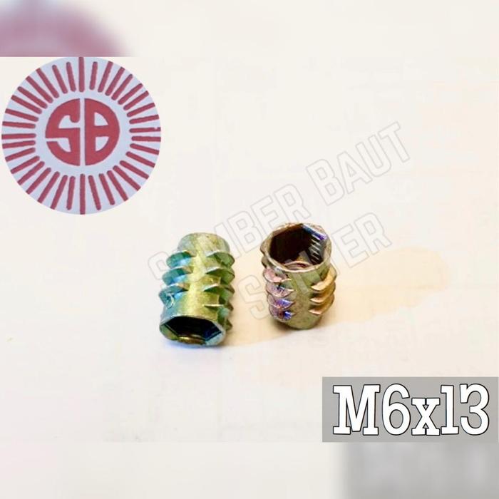 M6 x 13 Mur Nanas / Furniture / Lemari Tanam