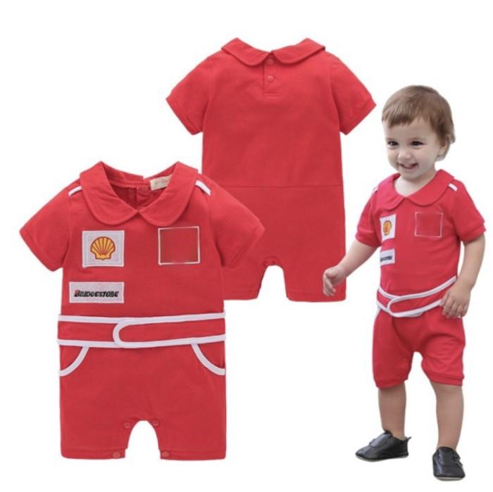 kostum pembalap bayi jumper / baby racer romper / baju pembalap bayi