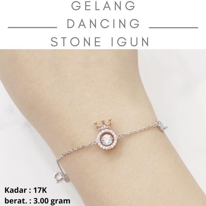 Gelang Dancing Stone 2.900 Gr 17K | Gelang Dancing Stone 17K | Gelang Dancing Stone 17K
