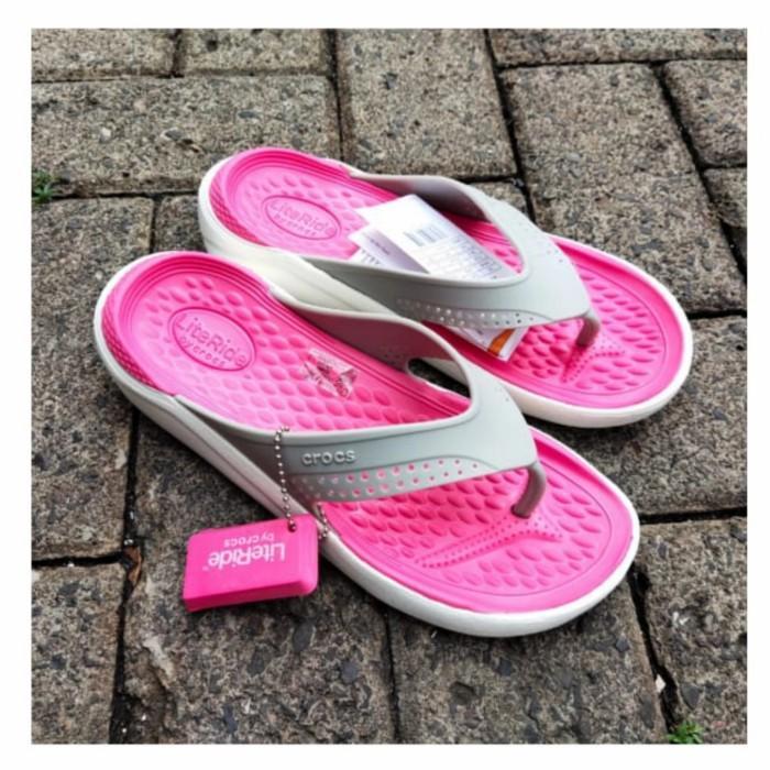 CROCS SANDAL JEPIT WANITA LITERIDE FLIP CROCS - ABU BERRY PROMO