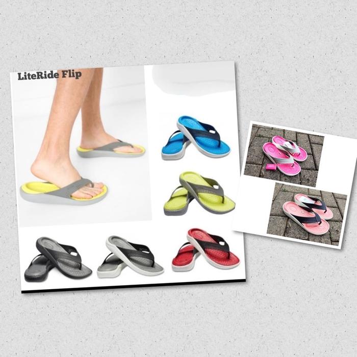 TERMURAH Sendal Crocs Literide Jepit Wanita / Flip / Sandal Jepit Karet Suster / Perawat women
