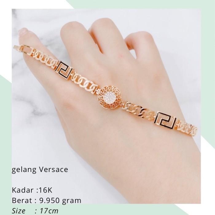 Gelang Emas Versace 9.950 Gr | Gelang Emas Versace 9.950 Gr Kadar 16k Panjang 17 cm
