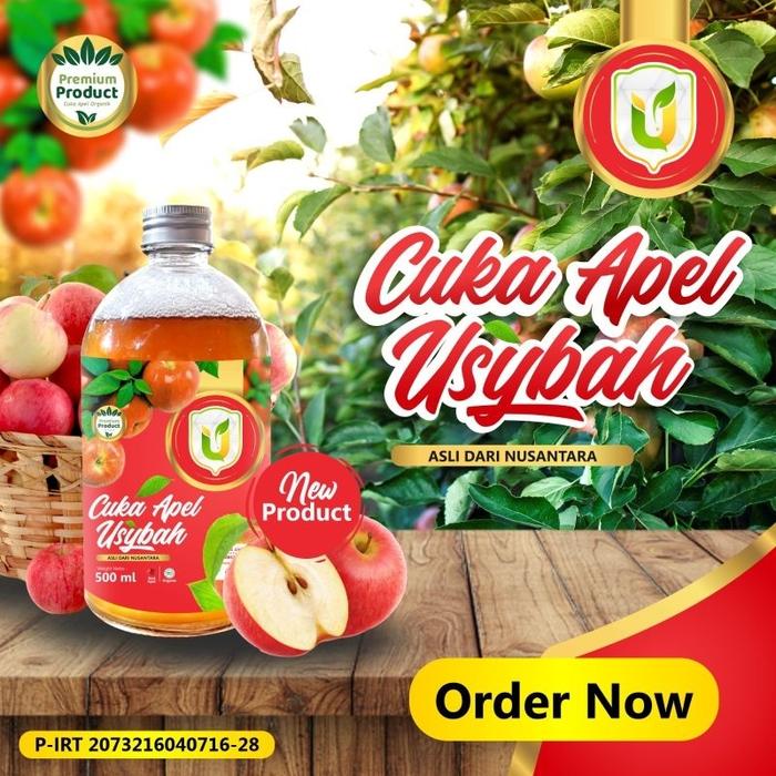 lasrriiicell / CUKA APEL USYBAH VINEGAR 500 ML Barang berkwalitas