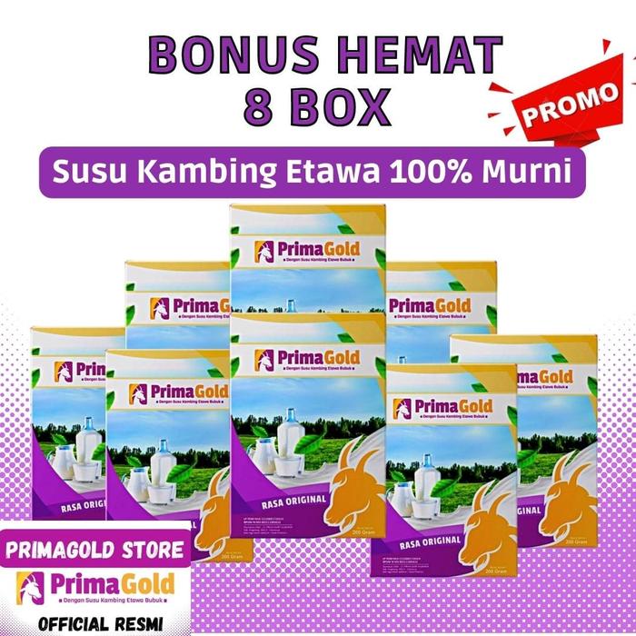 lasrriiicell / 8 BOX SUSU PRIMAGOLD ORIGINAL SUSU PRIMA GOLD ORIGINAL SUSU ETAWA PRIMAGOLD ASLI SUSU