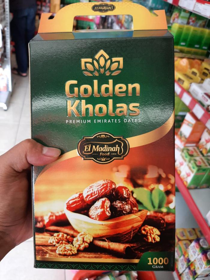 lasrriiicell / El Madinah - Kurma Khalas Kurma Premium Emirates Dates Golden Kholas Kemasan 1kg Kema