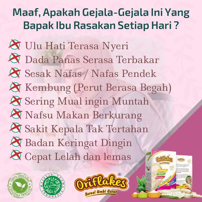 lasrriiicell / Oriflakes Gastro Sereal Umbi Garut Susu Ettawa Maag dan Asam Lambung Barang berkwalit
