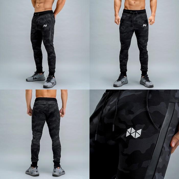 NEVERES Leather Stripe Jogger