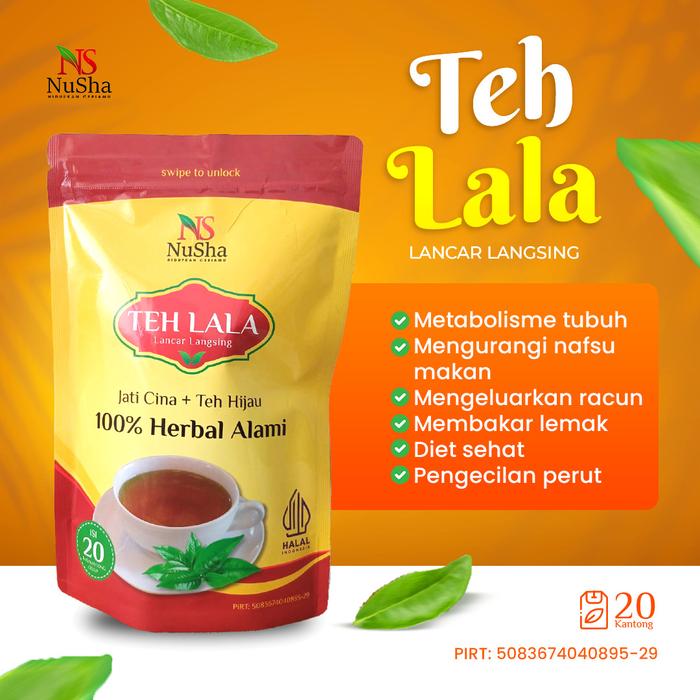 lasrriiicell / TEH LALA Lancar Langsing 100% Herbal Alami isi 20 Tea Bag Barang berkwalitas
