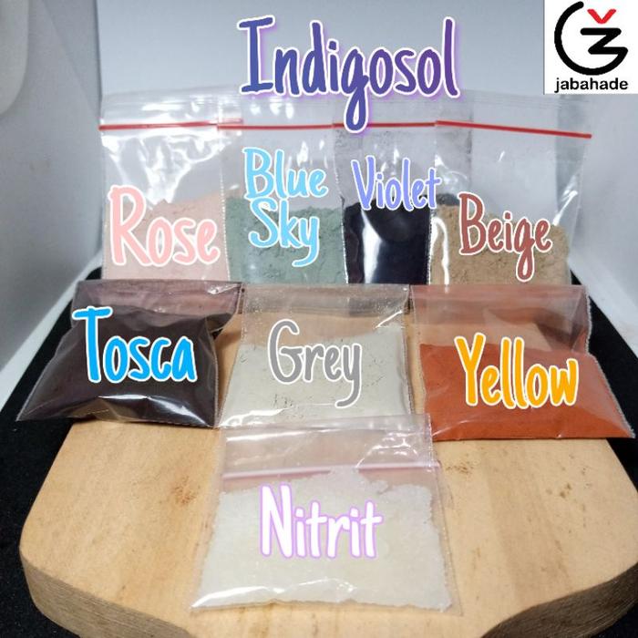 Pewarna batik indigo sol instant + nitrit