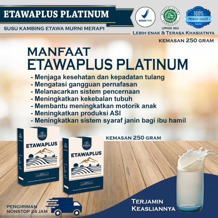 lasrriiicell / Susu Etawa Platinum 250gram / Etawaplus Platinum / Etawaku Platinum - Vanila Barang b