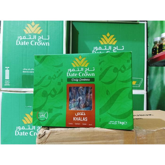 lasrriiicell / KEMASAN BARU Kurma Date Crown Khalas 1 kg Barang berkwalitas