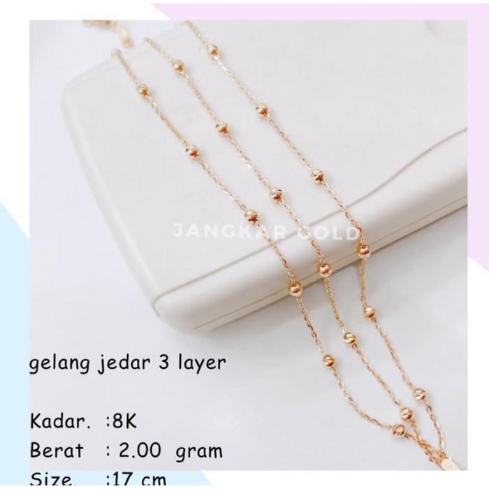 GELANG JEDAR 3LAYER 8K 2.00GR