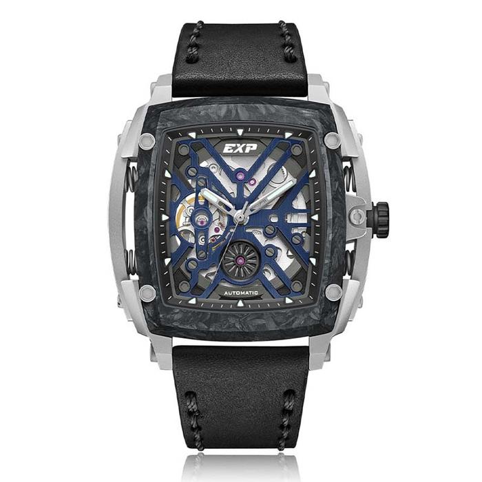 JAM TANGAN EXPEDITION PRIA ORIGINAL BLACK SILVER DIAL BLUE 3008 EXF3008M 3008M CT