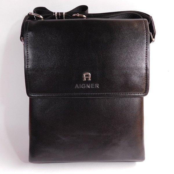 TAS SELEMPANG PRIA KANTOR CASUAL BRANDED IMPORT | AIGNER 2788 BLACK