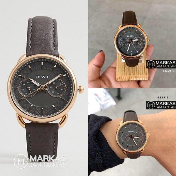 Jam Tangan Wanita Fossil ES3913 - ES4260 Tailor Leather Watch ORIGINAL