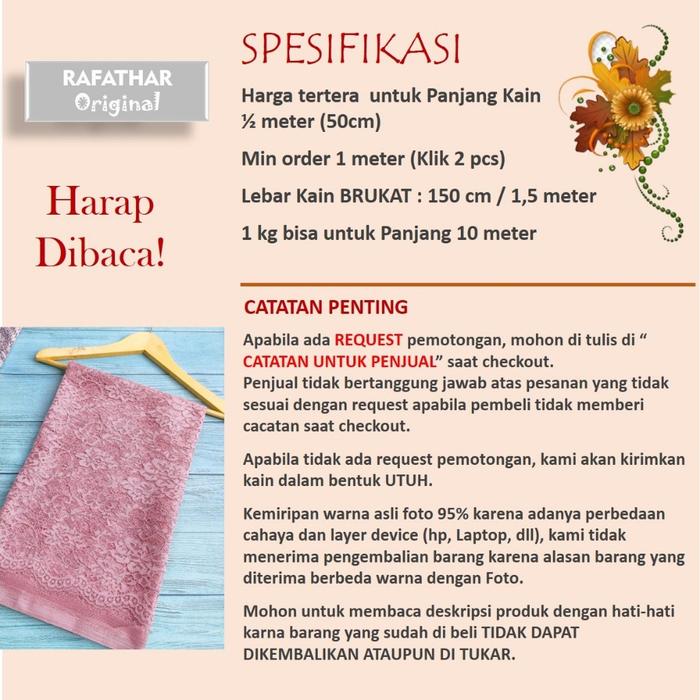 Kain Brokat Meteran Kain Brukat Meteran Bahan Brukat Meteran Bahan Brokat Meteran