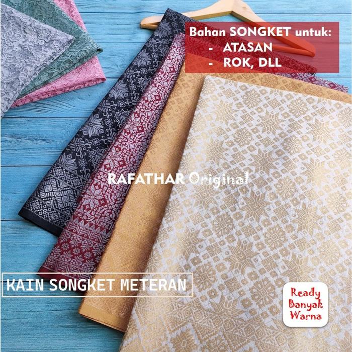 Kain Songket Palembang Songket Meteran Kain Songket Meteran Bakal Rok Songket Kain Tenun Songket Bah