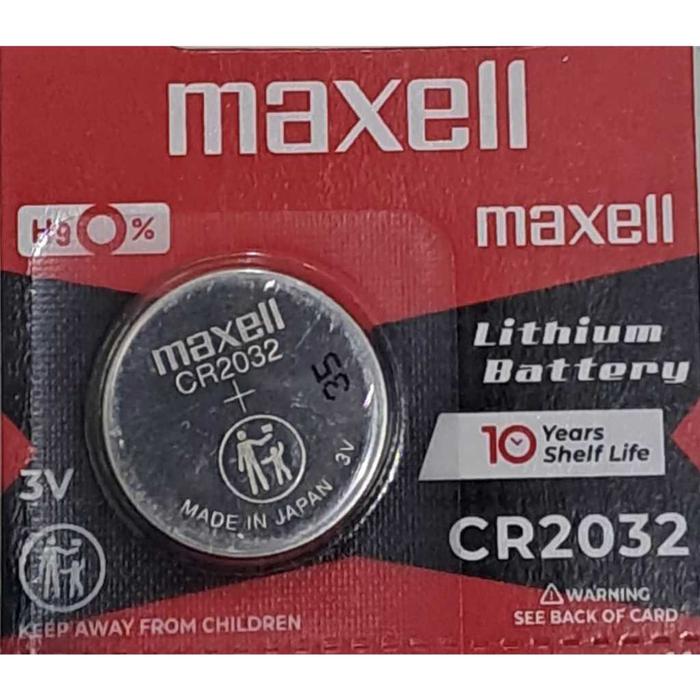 BATERAI MAXELL CR2032 LITHIUM BATTERY 3V / Batrai CR2032 Maxell Lembaran Isi 5 Battery