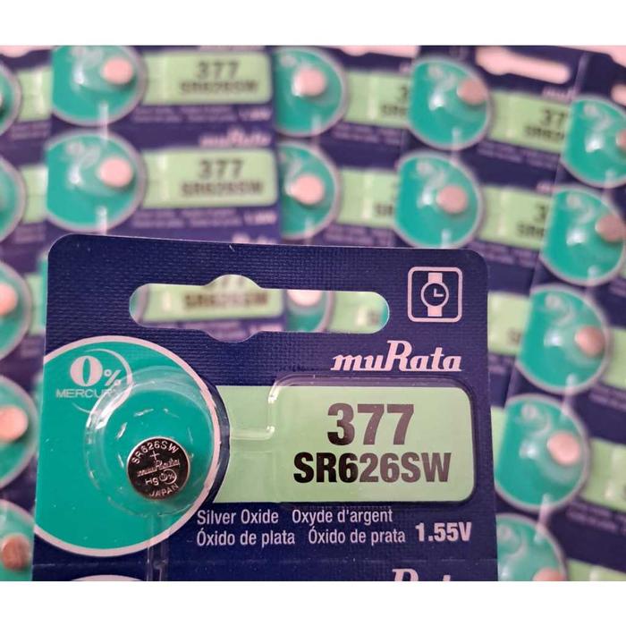 Baterai Murata SR626SW 377 Sier Battery 1,55V / Batrai SR626SW Murata