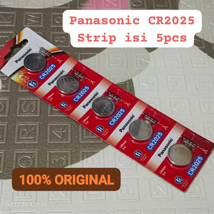 Strip isi 5pcs Batere Kancing CR2025 Baterai 3V