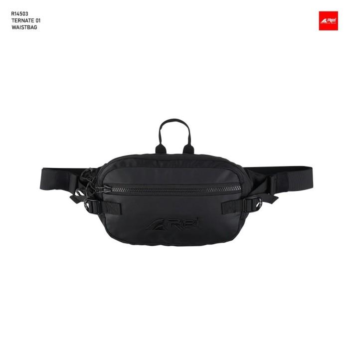Tas Pinggang / Waist Bag Pria Ternate 1 Hitam Tas Selempang Arei Outdoorgear