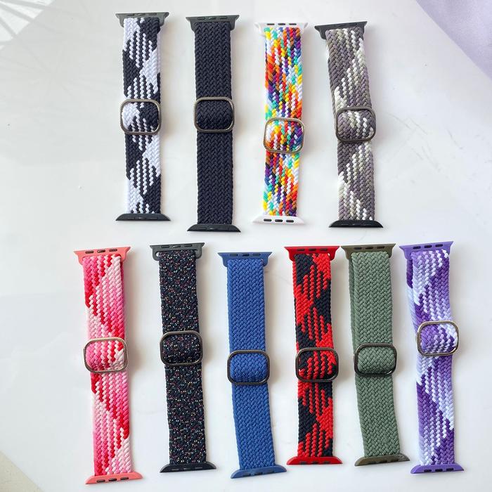 Strap Smartwatch Nilon Watch T T55 IWO Tali Jam Pengganti Watch 38/40/41mm 42/44/45mm Nilon