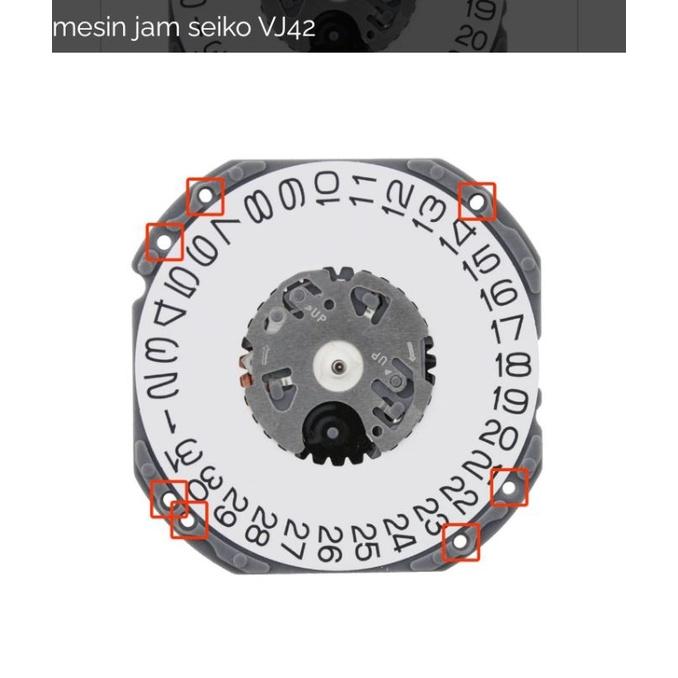 Mesin Jam Tangan VJ42B VJ 42 B Tanggal