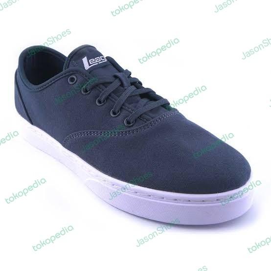 Sepatu League Navy J Courier Sneakers Cowo Original Sepeda