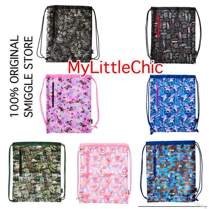 Smiggle Hey There / Hide / Beyond / Away Drawstring Bag Original / Tas Serut Anak (Best Quality)