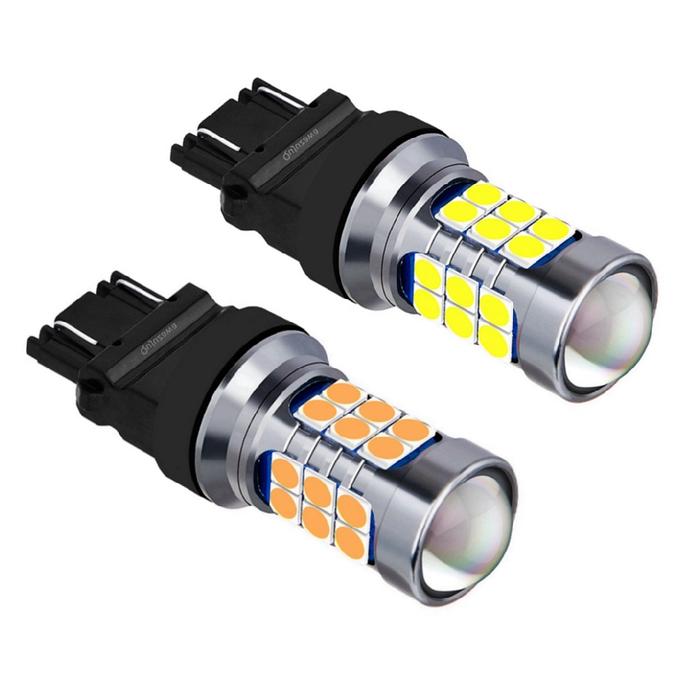 2PCS T25 3157 3156 3057 3457 4157 P27/7W P27W Super Bright 3030 LED Car Reverse Lamps Daytime Runnin